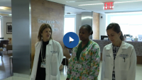 From Left: Mary D'Alton, MD; Latifa Whitlock-Majid, RN; Leslie Moroz, MD